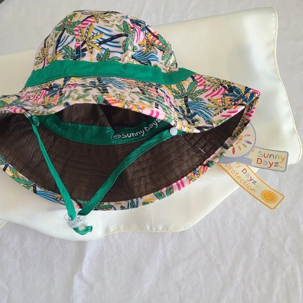 Sunny Days Kids Sun Hat Reversible Bucket Cap Toddler Summer Sunhat
